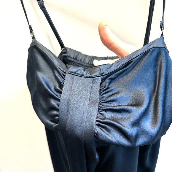 InWear Deep Blue Silk Short Dress W10 - Picture 5 of 12